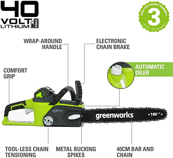 migliori motoseghe greenworks